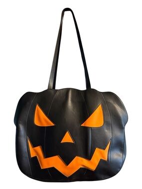 Dolls Kill Trickz n Treatz Halloween Large Jack o Lantern Pumpkin Tote Bag